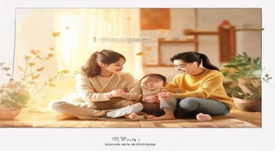 亲子教育打屁股视频合集封面，家庭温馨场景父母孩子互动画面暖色调